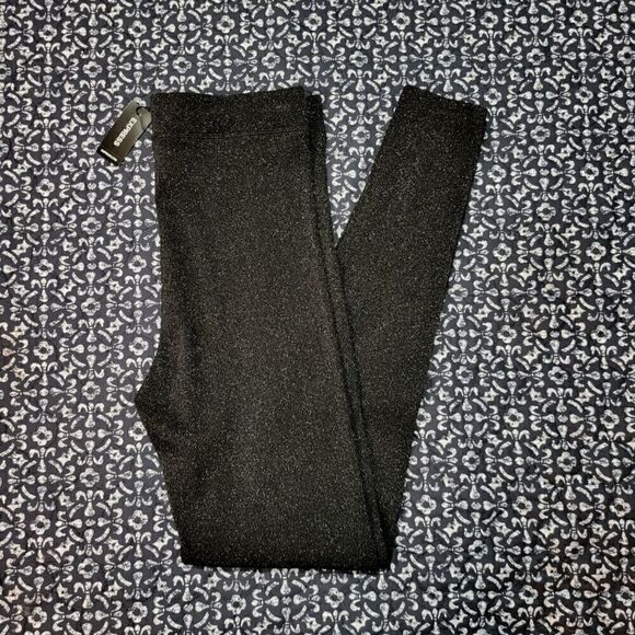 Express Sparkly Stretchy Leggings  - Picture 1 of 5
